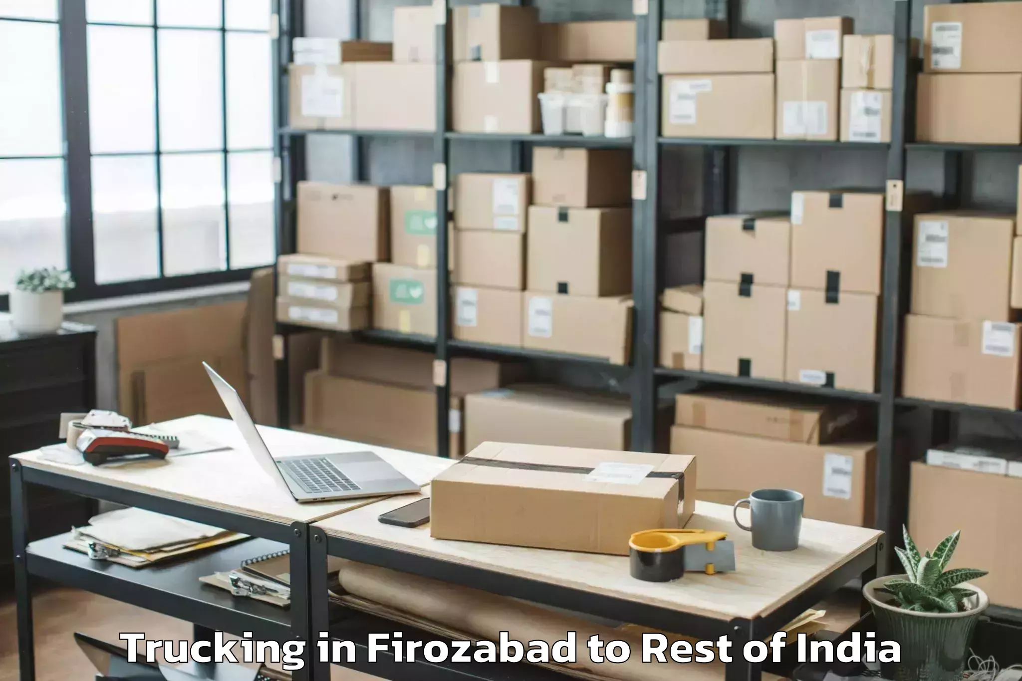 Affordable Firozabad to Mubarakpur Mukhatiya Trucking